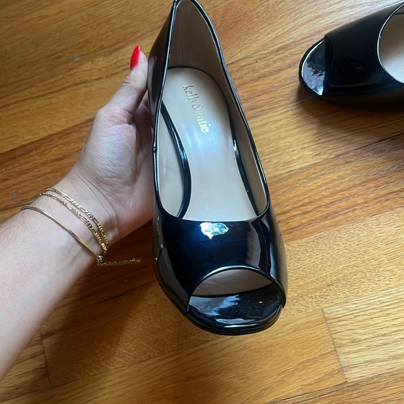 Never worn black open toe, Kelly and Katie heels size 9 - Picture 2 of 3